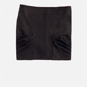 Bérénice Paris Black Pleated Mini Skirt | Size 38 (US 6)